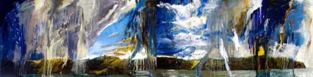 Journey left to right 2003 (diptych)